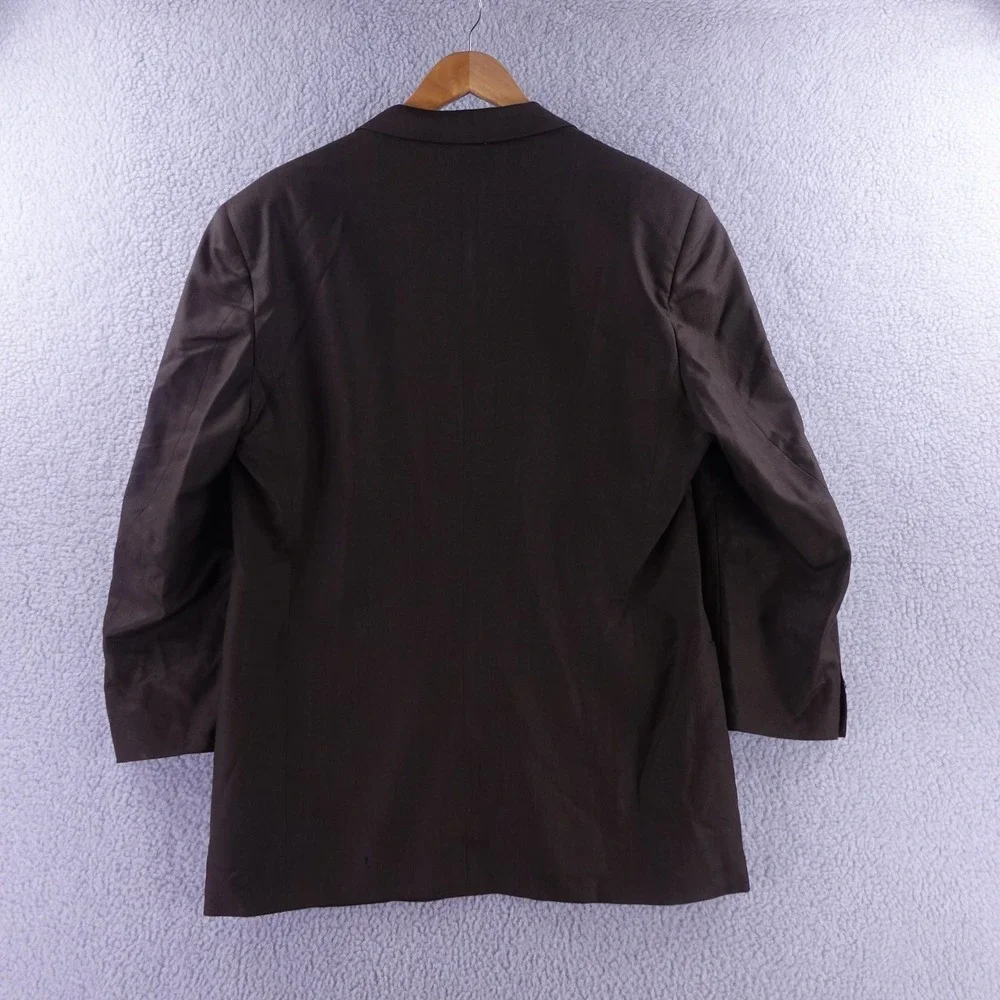 Canali Proposta Saks Fifth Avenue Mens Brown 100% Wool Blazer Sport Coat 54 R